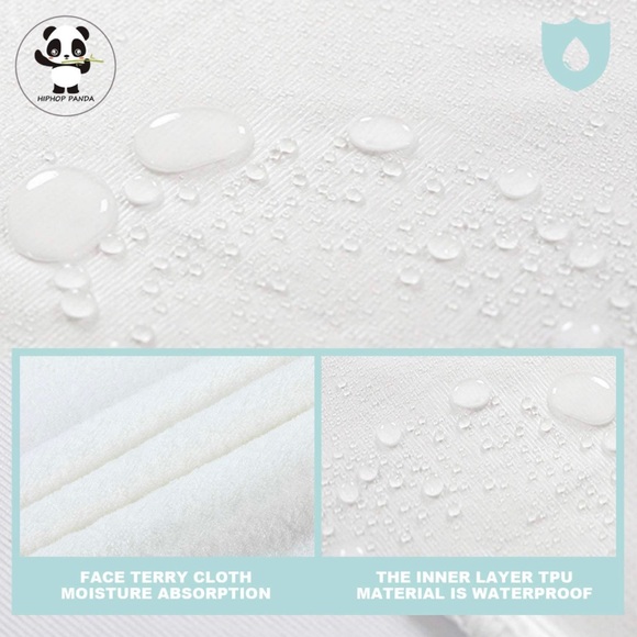 HIPHOP PANDA Bamboo Baby Waterproof Changing Pad Liners of 5 pack - Picture 5 of 5